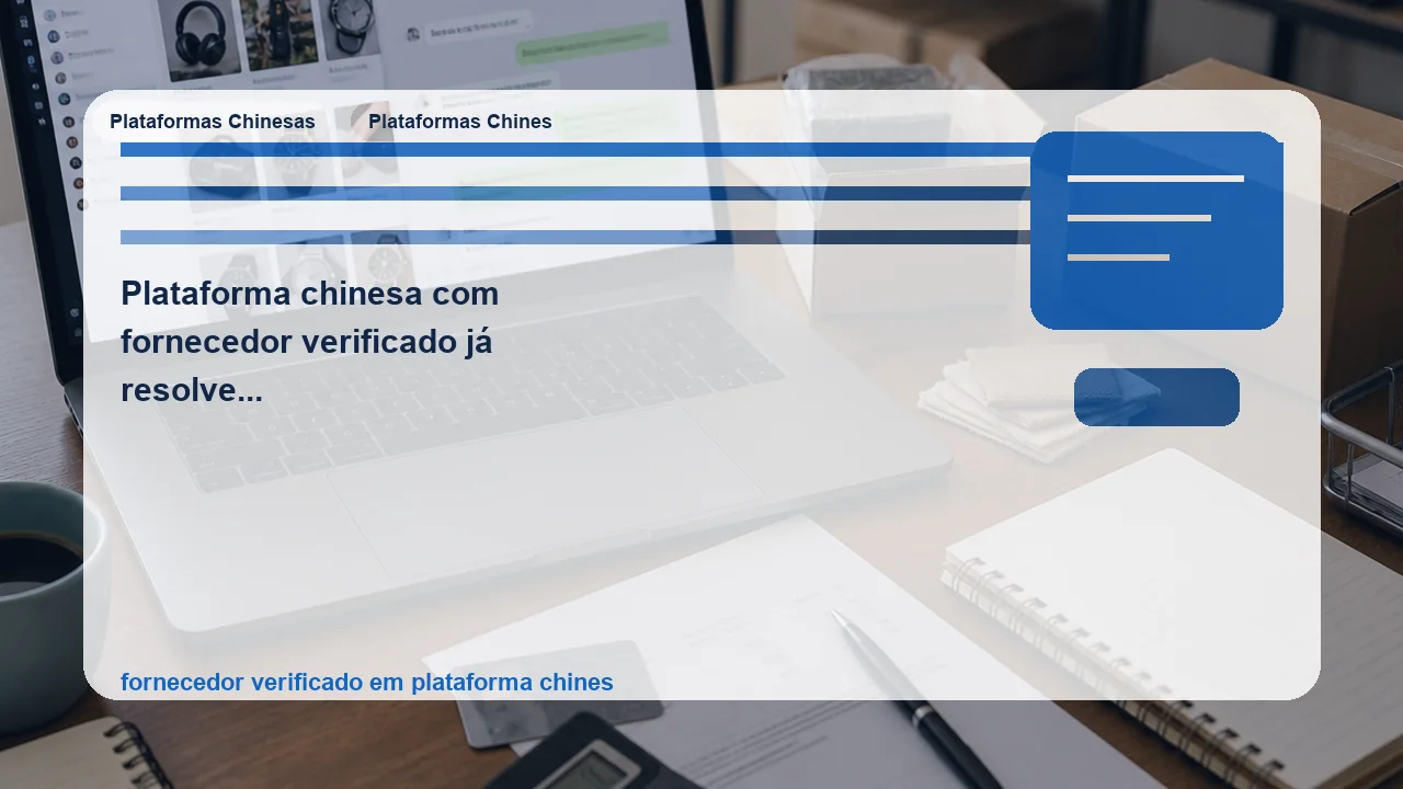 Ilustração editorial sobre plataforma chinesa com fornecedor verificado já resolve o risco ou você ainda precisa testar fora do anúncio?