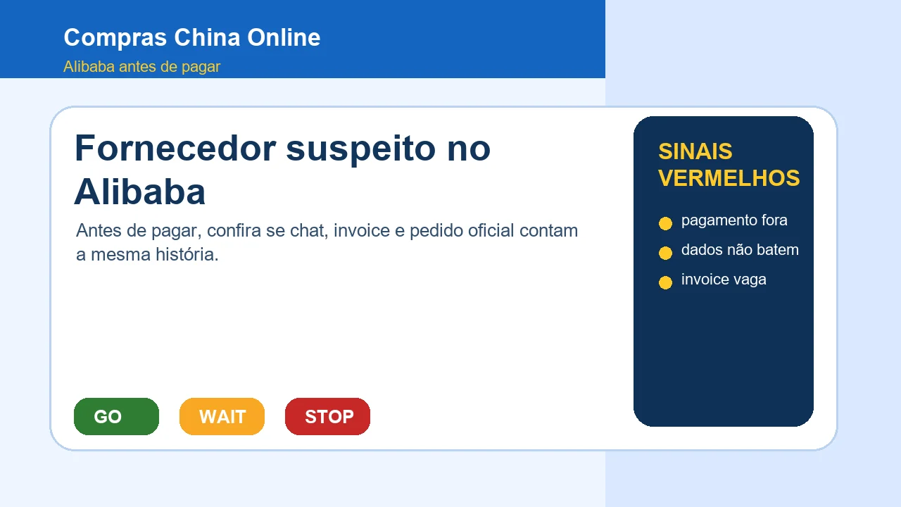 Como identificar fornecedor suspeito no Alibaba antes de pagar